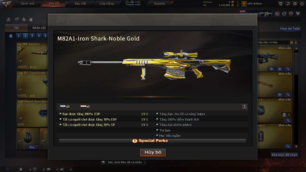 shop acc cf uy tin gia re